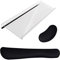 Acrylic Tilted Computer Keyboard Stand Mouse Wrist Rest Pad Keyboard Wrist Rest Support Bar Set for Easy Typing Wrist Pain Relief Anti-Skid Wrist Cushion for Office/Gaming/PC/Laptop/Mac