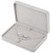 LETURE Großes Samt-Schmuckset, große Geschenkbox für Halskette und Ringe, Ohrringe, Perlenkette/klobige Halskette, Schmuck-Aufbewahrungsbox (grau)