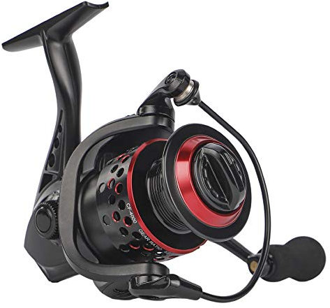 Dorisea Angelrolle 7+1 Edelstahl BB Ultra glatte Aluminium Spinnrolle leichte Spinnrolle für Süß- und Salzwasser, mit geflochtener Schnur (90 m lang)