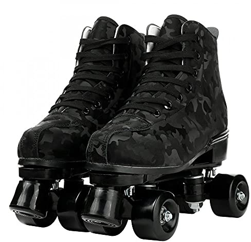 Risup Roller Skates Women Men PU High-Top Classic Double-Row Skates, 43