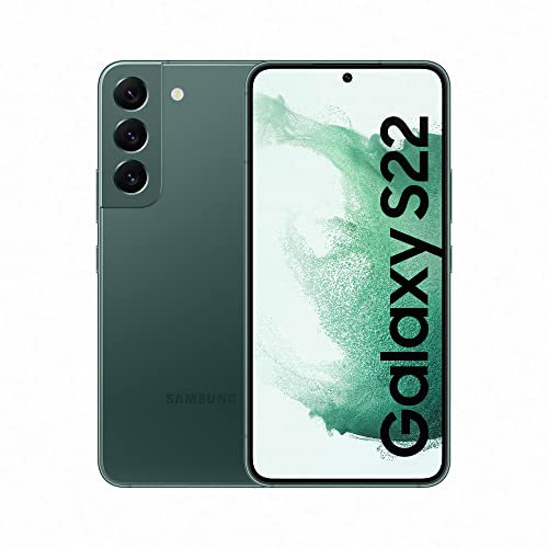 Samsung Galaxy S22, Téléphone mobile 5G 128Go Vert, Carte SIM non incluse, smartphone Android, Version FR