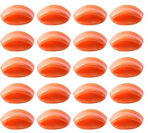 EXCEART Kuscheltier Puppen DIY Entenmund Sicherheitsmund mit Waschmaschine Harz Spielzeug Mund Ersatz für DIY Handgemachte Spielzeug 24Mm Orange Schnabel Für Häkeltiere Plüschtier Wimpern