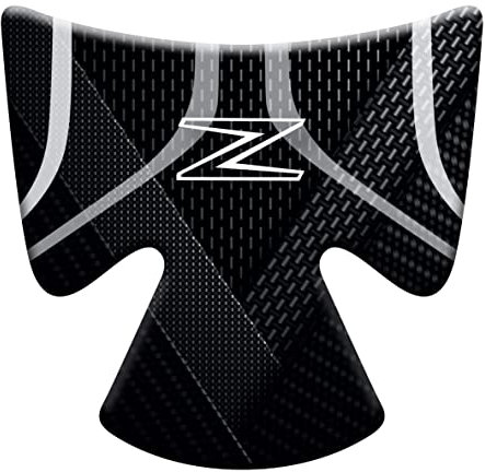Motorcycle Protección resinada zona, compartimento para llave de encendido adhesivo efecto 3D, compatible con Kawasaki Z900 (negro)