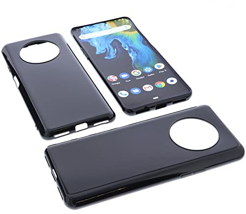 foto-kontor Custodia compatibile con cellulari Cubot Max 3 cover in gomma TPU di colore nero