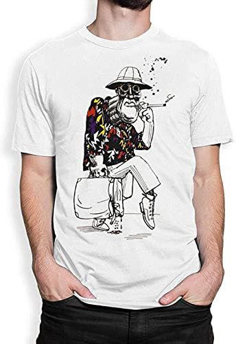 Fear and Loathing In Las Vegas T-Shirt, Raoul Duke Tee, Men's White L