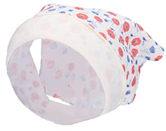 Sterntaler Baby Mädchen Kopftuch Baby Kopftuch Mohnblumen - Kopftuch Baby, Bandana Kopftuch Baby - aus Baumwolle - beige, 45