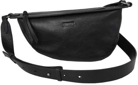 CINQUE Leder Schultertasche Umhängetasche Felicia Shoulder bag Black schwarz
