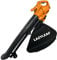 Lazy-Leaf - Leaf Blower and Vacuum - Powerful Corded Leaves Collector for Clear Gardens, Patios, Gutters, Driveways & More - Lightweight, 10m Cable with Shoulder Strap, 35L Zipped Bag and Wheels