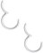 Body CAC 2 Stück-0,8mm×9mm Frauen Chirurgenstahl Scharnier Nasenringe Ohr Edelstahl Piercing Helix Knorpel Tragus Ohrringe