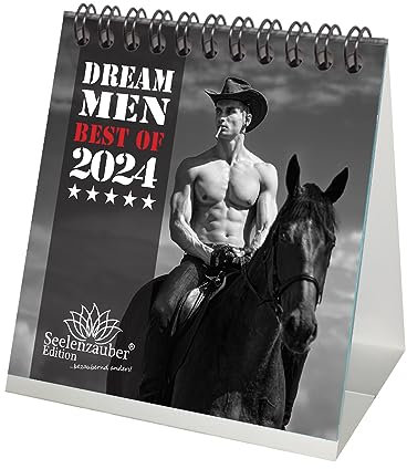 Sexy Dream Men Kalender für 2024 Format 10cm x 10cm Erotik Männer Mann - Seelenzauber