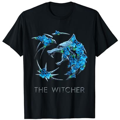 Souvenirs pour fans de The Witcher Logo Flowers T-Shirt