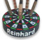 Personalisierter Dartpfeil Ständer – Mini Dartscheibe 10cm mit 21 Löchern – Pfeilhalter für Steeldart & E-Dart – Geschenk für Dartspieler – 3D-Druck – Deko für Kneipe, Spielhalle, Büro & Dartzimmer