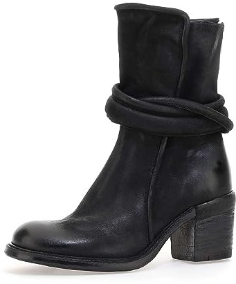 A.S.98 JORGIA STIVALETTI in Pelle Donna NERO 36