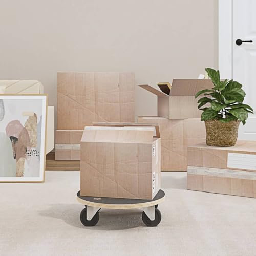 Homgoday Rollwagen 2 Stück rund Ø38x11,5 cm