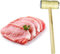 Meat Tenderizer Wooden Hammer Steak Metal Mallet Kitchen Tool Durable Double-Sided for Meat Beef Veal & Chicken Breasts - Dishwasher Safe Good Grip