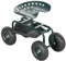 Outsunny Siège de Jardin siège de Travail Chaise roulante siège pivotant à 360° et réglable en Hauteur avec Plateau à Outils Charge Max. 150 Kg Vert