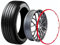 Rimblades Felgenschutz 16-20 Zoll Auto Felge Schutz Dekoration Nylon Ring Dekoration Reifen Ring Reifen Dekoration Zubehör 4 Stück wljdp240510(Color:C,Size:18inch)