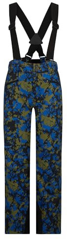 Ziener Kinder AXI Ski-Hose/Schnee-Hose | wasserdicht, Träger, PFC frei, Natural camo, 104