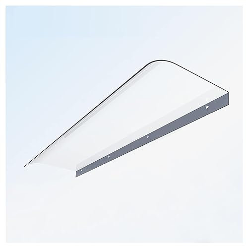 Window Door Awning Front Door Canopy Outdoor Awning, Window Rain Shelter Cover Transparent Polycarbonate Cover Water Rain Resist Sunshade Shelter, Thickness 3.5mm for Protection(50x360cm/20x141in-3PCS
