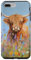iPhone 7 Plus/8 Plus Floral Highland Cattle Farmer Scottish Highland Cow Lover Case