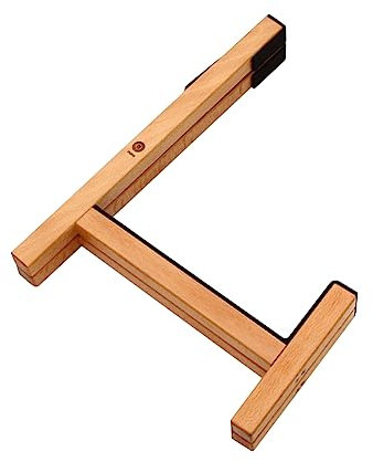 VICASKY Einstellbarer Klappbarer Gitarrenständer Holz Bassgitarrenständer Kompaktes Design Für Musiker