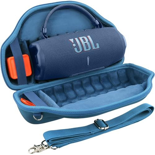 co2CREA Hart Reise Schutz Hülle Etui Tasche für JBL Charge 6 Tragbarer Bluetooth Lautsprecher mit abnehmbarem Schultergurt(Nur Tasche,Ohne Lautsprecher)