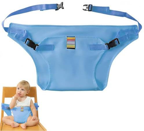 PYRUVAE Hochstuhlgurte, Baby Sicherheitsgurt, Tripp Trapp Gurt, Baby Esszimmerstuhl Sicherheitsgurt Verstellbarer Hochstuhlgurt Für Kleinkinder(Blau)