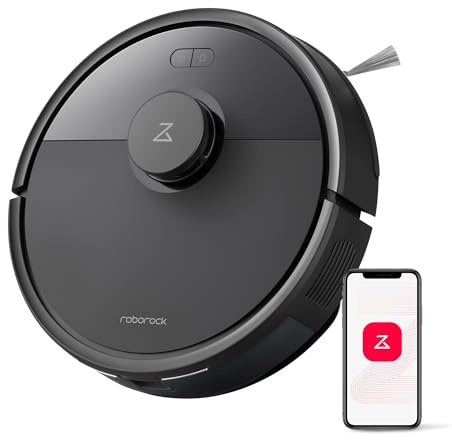 roborock Q7 L5 Robot Vacuum and Mop Combo, 8,000Pa Suction, Upgraded from Q5 Pro, Dual Anti-Tangle System, LiDAR Navigation, Multi-Level Mapping, Self-Charging Robotic Vacuum Cleaner, Black