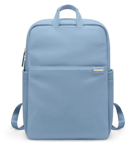 GOLF QUALITY Schlanker Laptop-Rucksack für Damen, leicht, Business-Rucksack für Damen und Herren, Seeblau, 16 Inch, Tagesrucksäcke