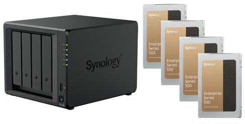 agemeo NAS DiskStation DS925+ con 4x SSD 3840GB Enterprise e 32GB RAM, totale: 15,36 TB