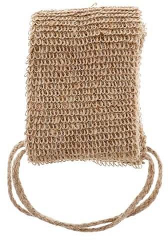 LOORGVEL Rückenschrubber für Effektive Körperreinigung mit Griff Jute Peeling Tiefenwirksame Hautpeeling Langer Doppelseitiger Rückenreiniger für Männer und Frauen Dusche