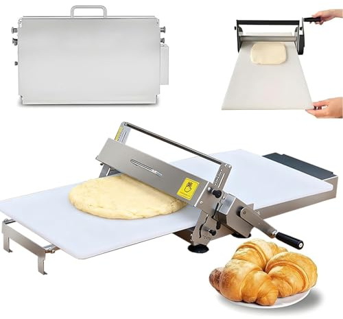Compact Manual Dough Rolling Machine, Faltbare Teigrolle Mit Ausrollbrett, Pasta-Maschine, Pastamaker Für Zuckerguss, Marzipan Und Blätterteig, Manual Foldable Dough Sheeter