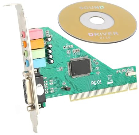 Orivin PCI Soundkarte 4,1 Kanal CMI8738 Chip Audio Karte für Desktop Computer Surround Sound Windows XP 7 8 Upgrade