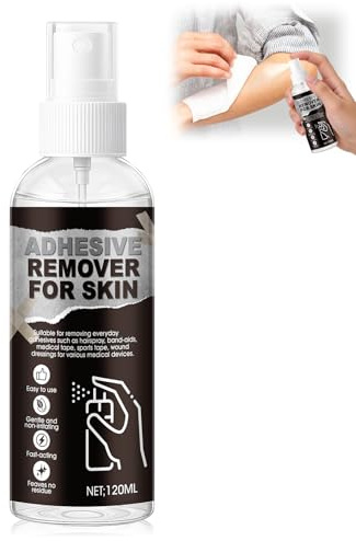 Prosthetic Adhesive Remover, Eliminador Adhesivo Spray,120 ml | Removedor de Adhesivo para Piel, Disolvente Pegamento Vendas para Retirar Prótesis Mamarias de Silicona, Pelucas y SFX
