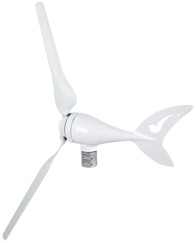 FTVOGUE Kit de Generador Eólico, Generador Eólico de Aluminio de 200 W con Controlador para Suministro de Energía Fuera de la Red y Uso Doméstico (DC12V)