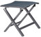 Relaxdays Aluminium Klapphocker, gepolstert, für Garten, als Campinghocker, faltbar, H x B x T: 41 x 48 x 41 cm, grau