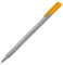 STAEDTLER 334-16 Fineliner triplus Dreikantschaft im Kartonetui, metallgefasste Spitze, circa 0,3 mm, 10 Stück, Goldocker