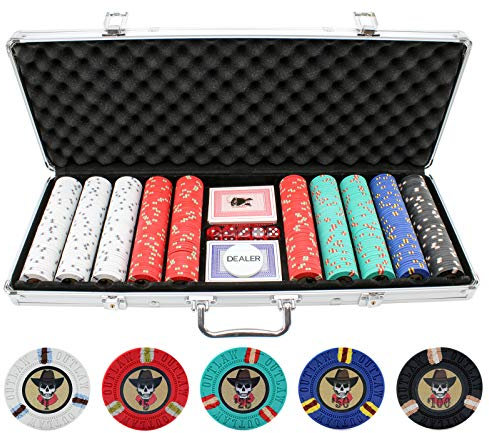 13 g Outlaw Clay Poker Chips Set – 500-teilig