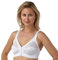 Marlon Women Front Fastening Soft Cup Non Wired Bra Cup B-E 1 Pack White 38E