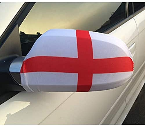 AUSSENSPIEGEL FLAGGE ENGLAND 2 stück - ENGLISCHE Autospiegelfahne - Spiegel Car cover spezielle Auto AZ FLAG