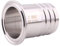 DERNORD 2 Tri Clamp to 2 Hose Barbed Adapter SUS304 Sanitary Hose Barb Pipe Fitting (2 Inch Barb Hose)