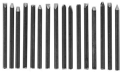Scalpello Professionale In Metallo Per Gioielli, Incudine Per Gioielli Utensili Per Scalpelli Elaborazione Di Strumenti Per Intaglio Per Modellistica E Intaglio Nella Lavorazione(16Pcs)