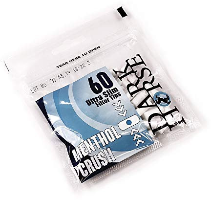 Dark Horse Ultra Slim Filter Tips Menthol Crush, 6 mm, 60 Filter pro Beutel 4 Beutel (240 Filter)