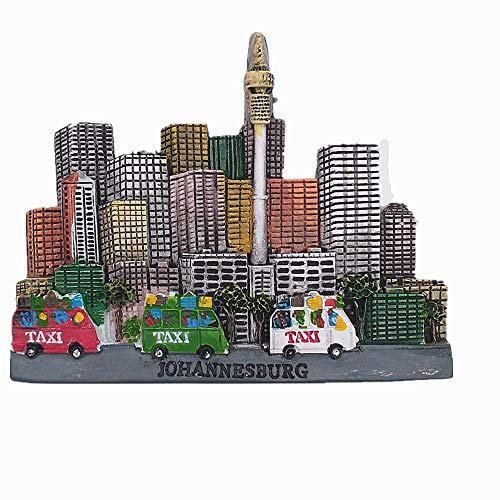 Johannesburg Südafrika, 3D-Kühlschrankmagnet, Reise-Souvenir, Geschenk-Kollektion, Heim- und Küchendekoration, Magnetaufkleber, Südafrika-Kühlschrankmagnet