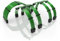 LINKUP - 30cm PSU PC Power Extension Cable Metallic Sleeved Silicone Coated Soft & Flexible to Route Custom Mod GPU & CPU w/Comb Kit | 1x 24P (20+4) | 2x 8P (4+4) CPU | 2x 8P (6+2) GPU | 300mm - Green