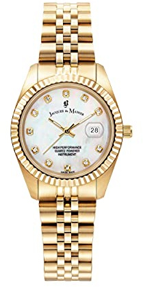 Jacques du Manoir - Armbanduhr Date Inspiration 31mm - Quartz Uhrwerk - Gehäusebreite: 31 mm - Edelstahl - 5 ATM