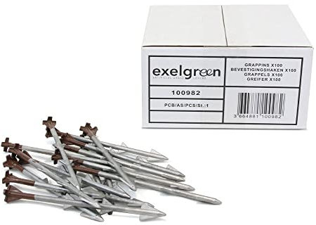 Exelgreen - Grappins de Fixation - 100 pièces
