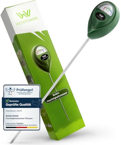 WENDOWERK® Extra Langer Boden Feuchtigkeitsmesser für Pflanzen 40CM [Grün] - Ohne Batterien - Verbessertes Feuchtigkeitsmessgerät Pflanzen [2025] – Premium Bodentester