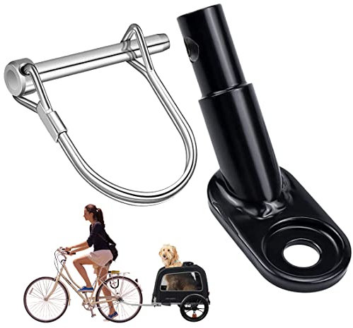 YEAPEAK Fahrradanhänger Kupplung, Fahrrad Anhänger Koppler, Fahrrad Anhängevorrichtung, Anhängerkupplung Adapter Universal Traktionskopf Tragbar Fahrradanhänger,Für Kinderwagen Anhänger Kinderfahrrad