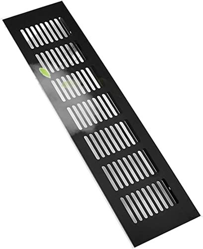 Air Vents Grille,ventilation opening grille ,WYanHua-grille air vent, Aluminum alloy cabinet Air Vent, black, decoration cover, Hole plug Ventilation Grille for Wardrobes Cupboar, Ventilation DIY acce